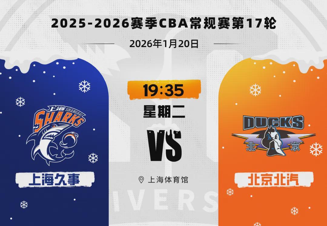 华体会体育-CBA第17轮，上海久事男篮86:67胜北京北汽男篮